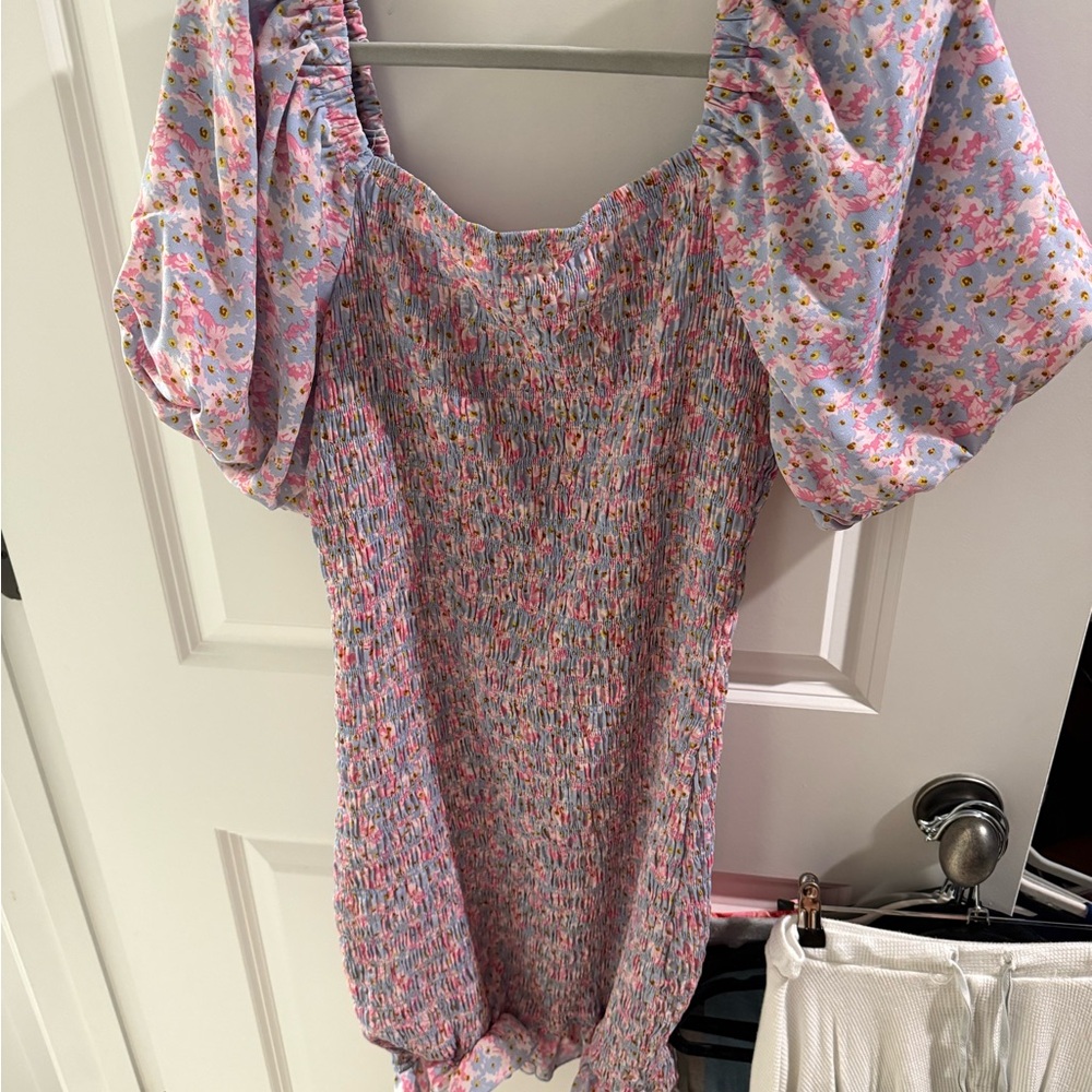 Floral Puff Sleeve Dress